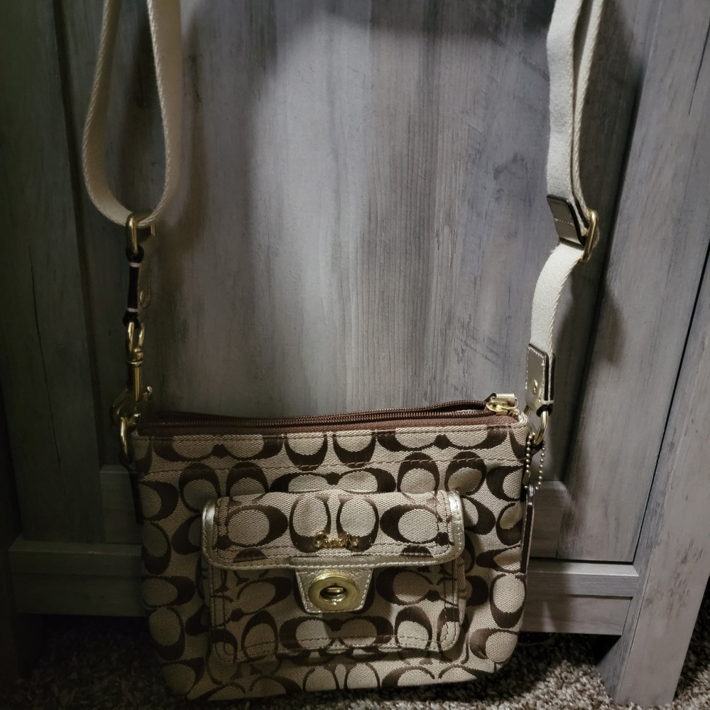 Over the shoulder Coach purse